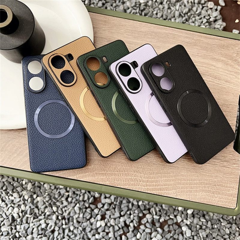 Kuori Poco X7 Pro 5g Magsafe-yhteensopiva Teksturoidtu Nahkaefekti