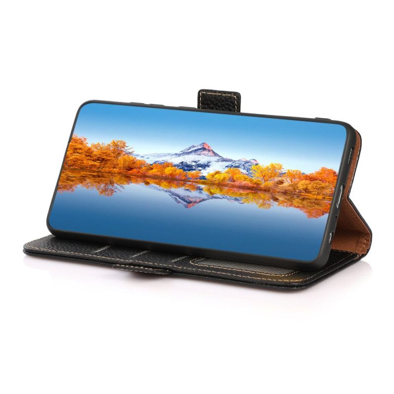 Nahkakotelo Poco X7 Pro 5g Khazneh Litsi-nahka