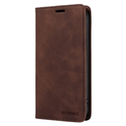 Nahkakotelo Poco X7 Pro 5g Puhelinkuoret Betopnice-mokkanahkaefekti