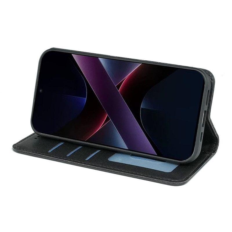 Nahkakotelo Poco X7 Pro 5g Ruutukuvio Suojakuori