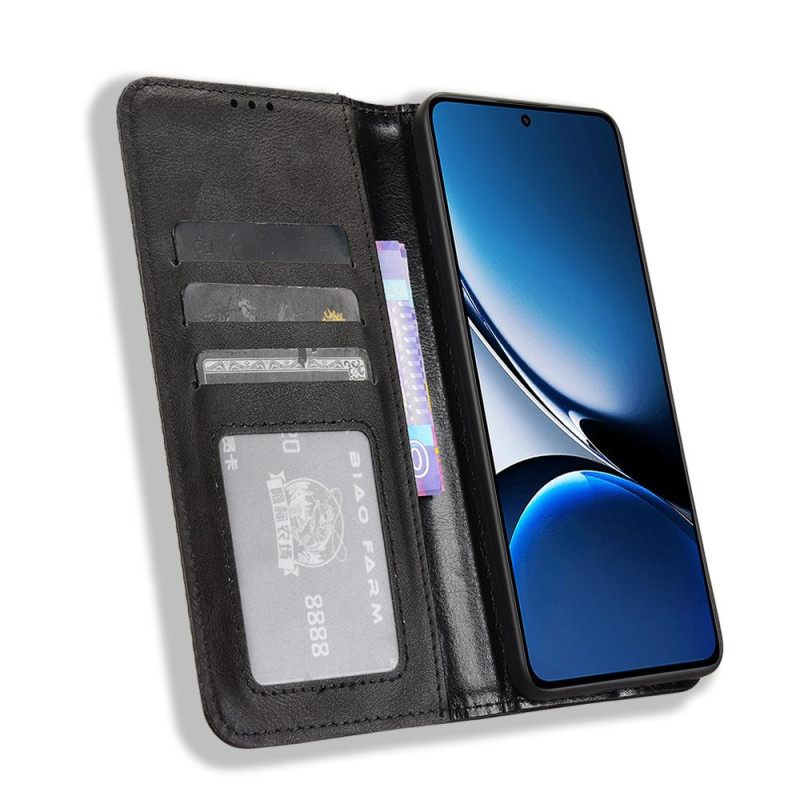 Nahkakotelo Poco X7 Pro 5g Vintage-reunus