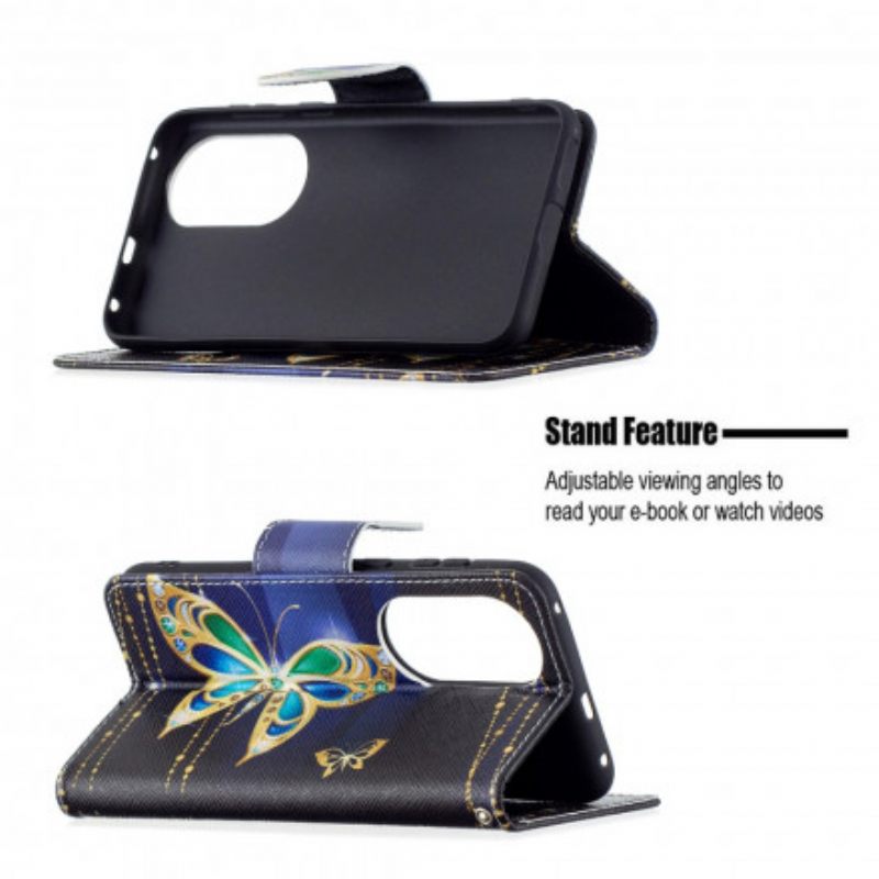 Flip Case Huawei P50 Magic Butterfly