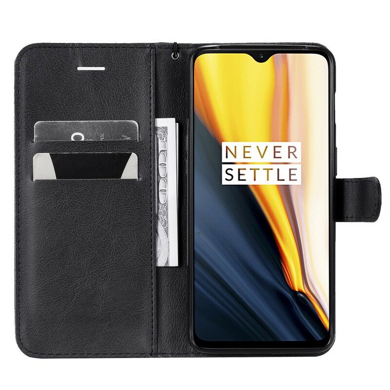 Kotelot OnePlus 7 Suojaketju Kuori Nahkainen Efektihihna