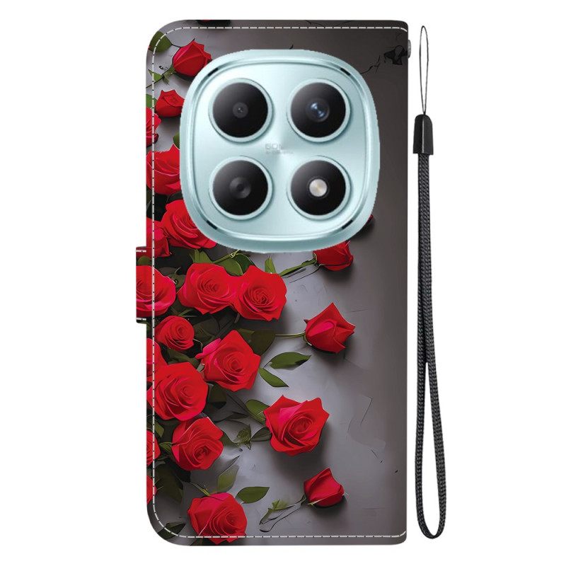 Kotelot Xiaomi Redmi Note 15 5g Punaiset Ruusut Suojakuori