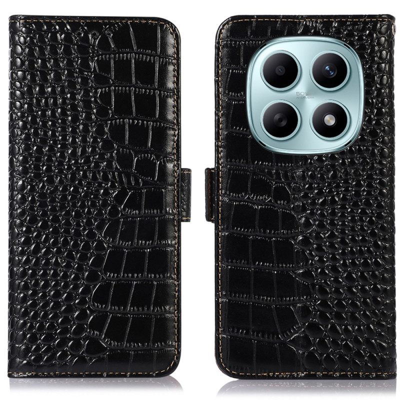 Kotelot Xiaomi Redmi Note 15 5g Rfid-suojattu Krokotiilikuvioinen Kuvio