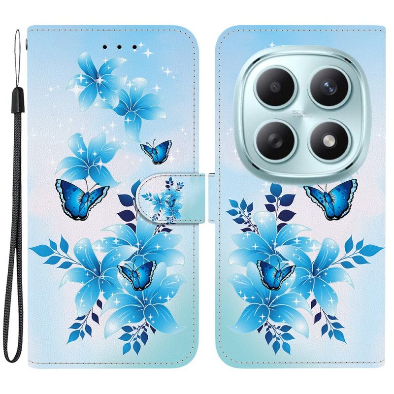 Kotelot Xiaomi Redmi Note 15 5g Siniset Perhoset
