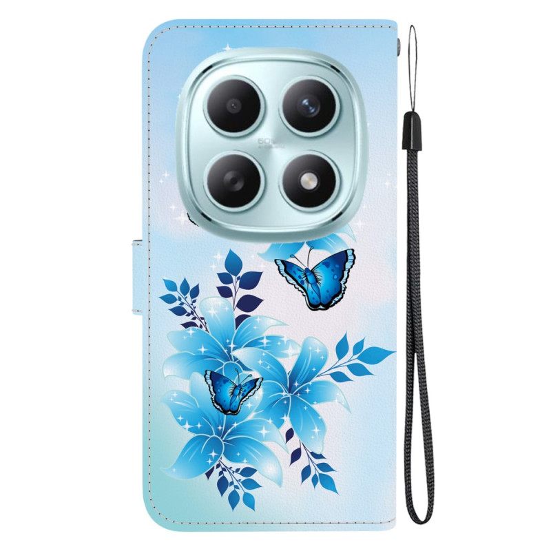 Kotelot Xiaomi Redmi Note 15 5g Siniset Perhoset