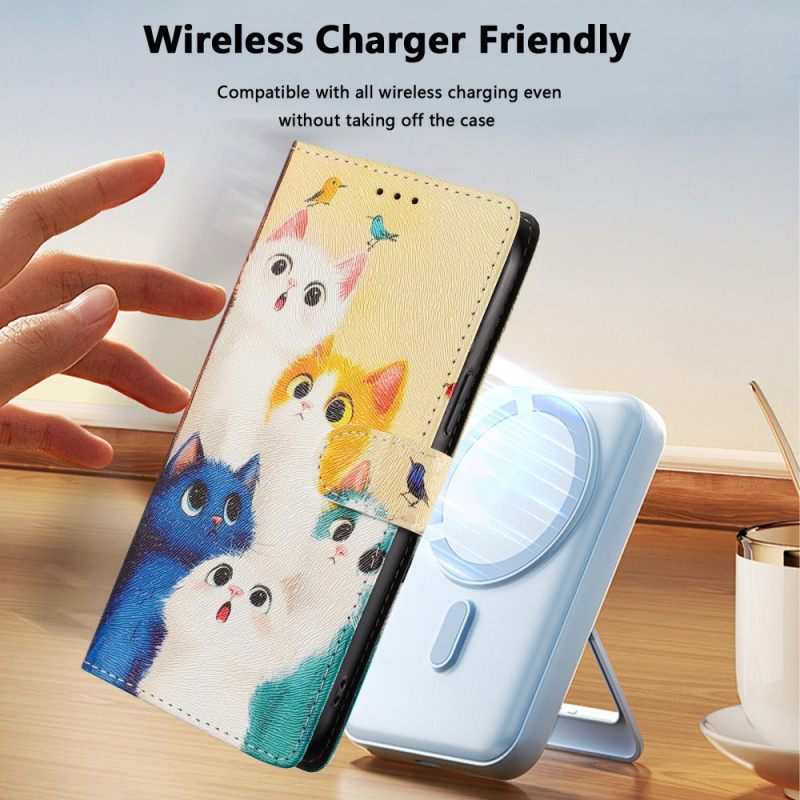 Kotelot Xiaomi Redmi Note 15 5g Värikkäät Kissat Suojakuori