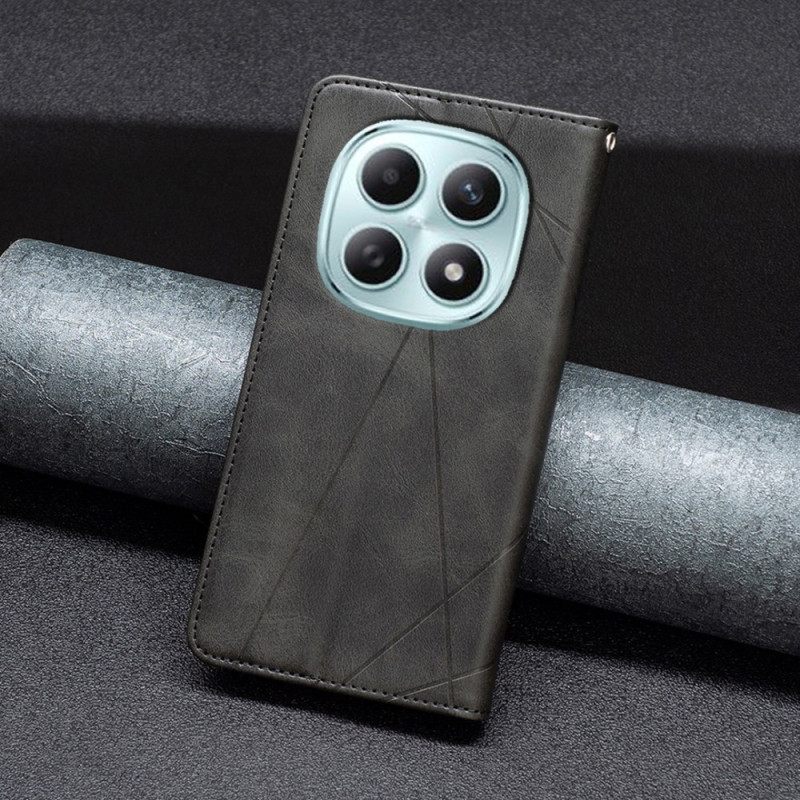 Nahkakotelo Xiaomi Redmi Note 15 5g Geometrinen Kuvio Suojakuori