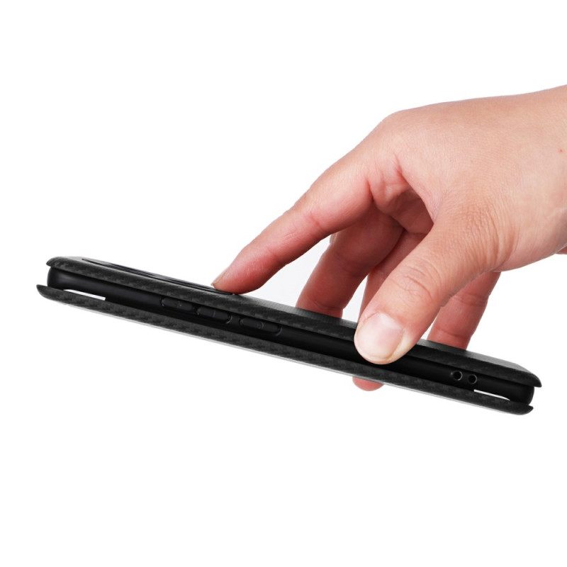 Nahkakotelo Xiaomi Redmi Note 15 5g Iskunkestävä Hiilikuitukuvio Suojakuori