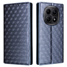 Nahkakotelo Xiaomi Redmi Note 15 5g Kaiverrettu Timanttikuvio Suojakuori