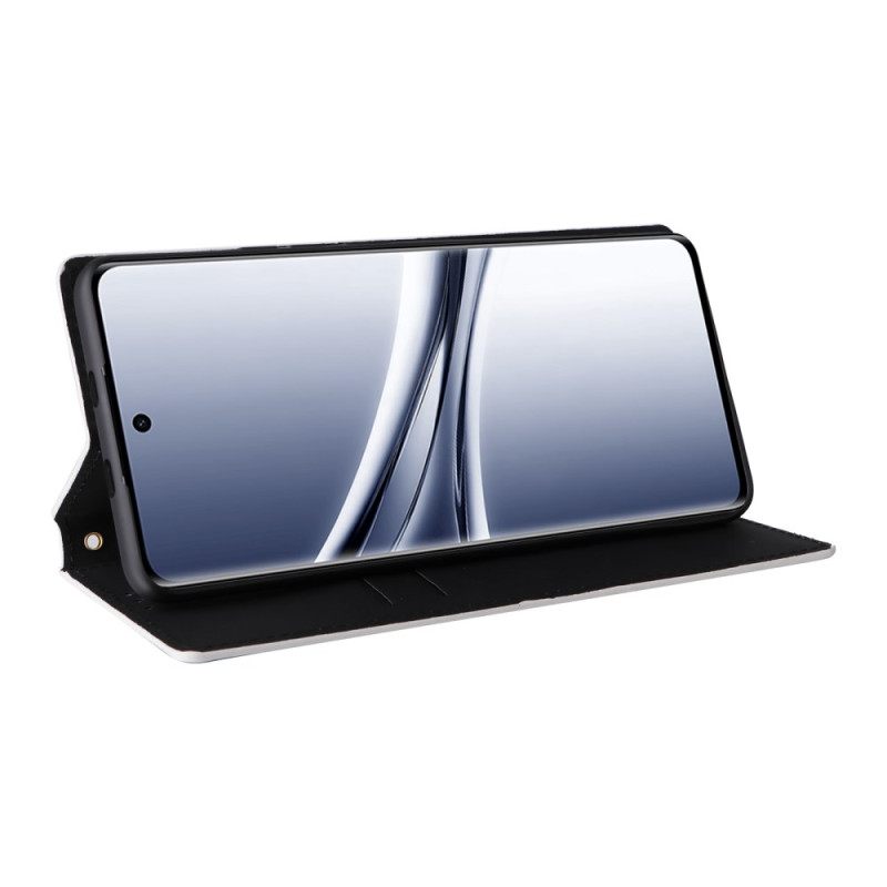 Nahkakotelo Xiaomi Redmi Note 15 5g Kaiverrettu Timanttikuvio Suojakuori