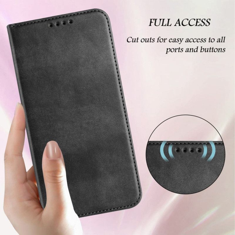 Nahkakotelo Xiaomi Redmi Note 15 5g Retro Rfid-suojauksella