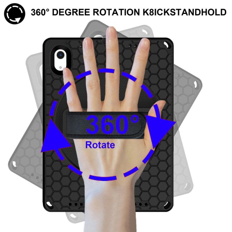 Case iPad (2025) Puhelinkuoret Eva Hihnalla Jalustalla Ja Olkahihnalla