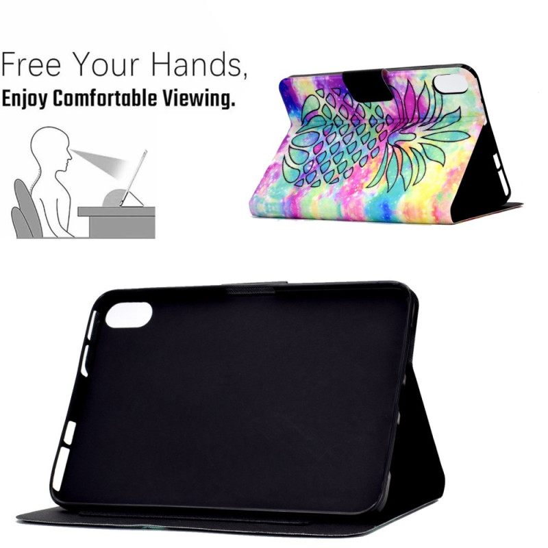 Kotelot iPad (2025) Graafinen Ananas Suojakuori