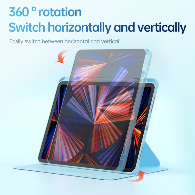 Kotelot iPad (2025) Kääntyvä Jalusta Ja Pastellivärinen Kansi Suojakuori