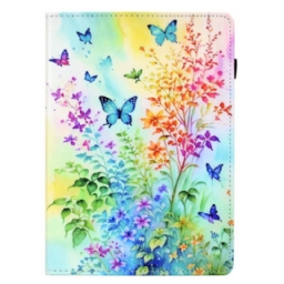 Kotelot iPad (2025) Kukkia Ja Perhosia