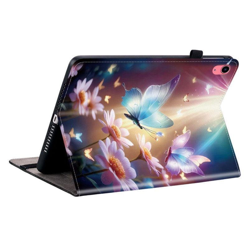 Kotelot iPad (2025) Perhosia Valossa