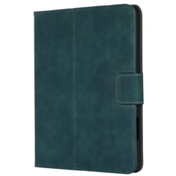 Kotelot iPad (2025) Puhelinkuoret Nahkaläpällä Ja Kynätelineellä