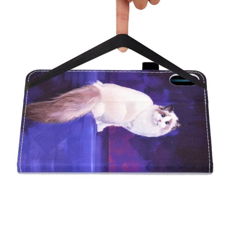 Kotelot iPad (2025) Puhelinkuoret Valkoinen Kissa