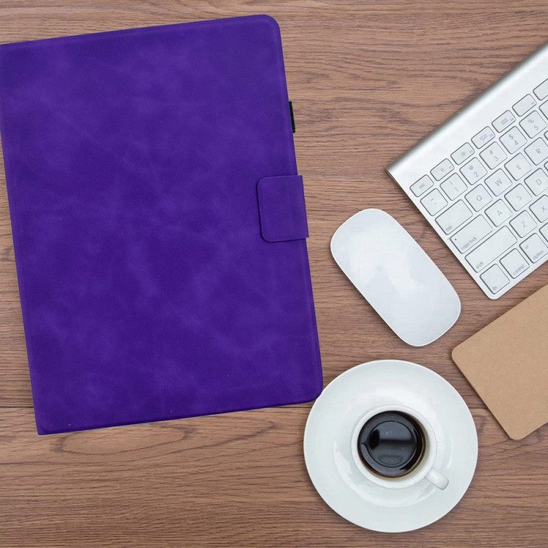 Kotelot iPad (2025) Retrotyylinen Nahkajäljitelmä