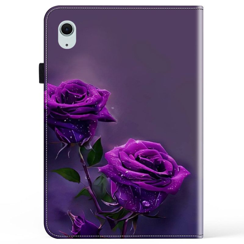 Kotelot iPad (2025) Violetit Ruusut