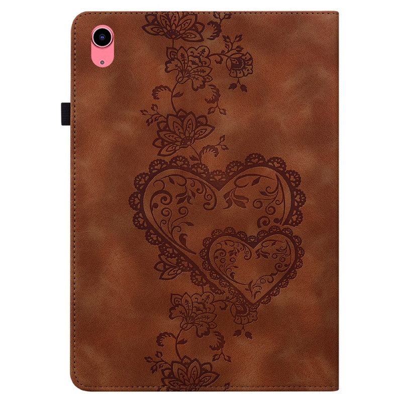 Kuoret iPad (2025) Puhelinkuoret Sydämet Ja Kynäteline