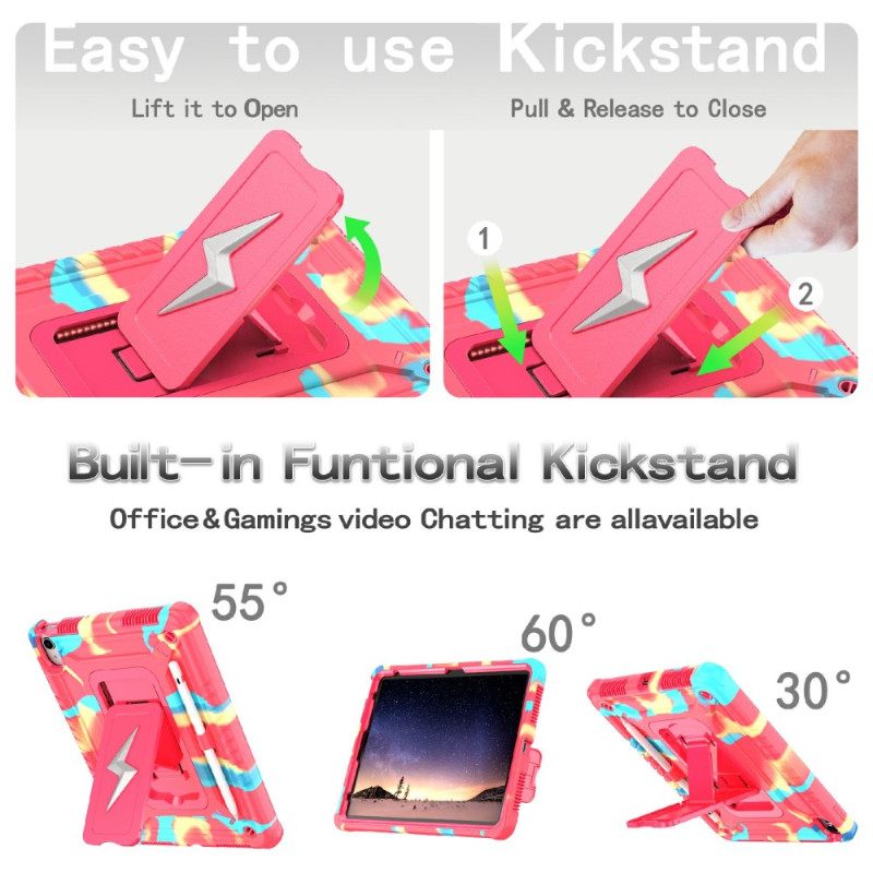 Kuori iPad (2025) Kolminkertainen Suojaus Olkahihnalla Suojakuori