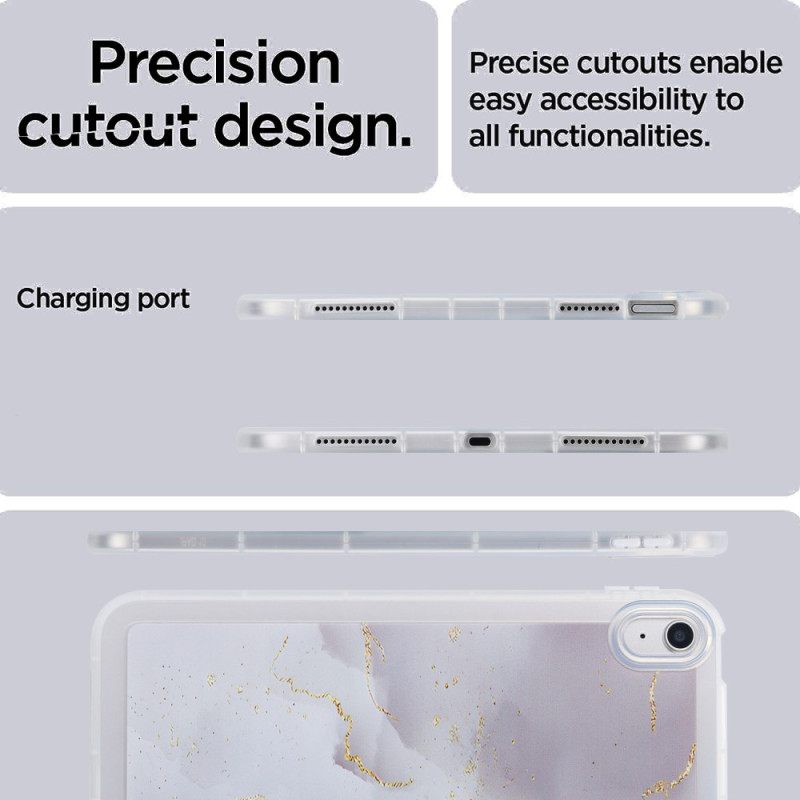 Kuori iPad (2025) Silikonimarmorikuvio