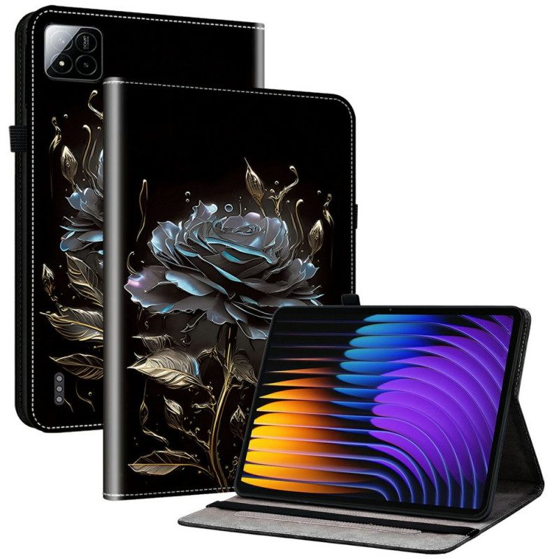 Kotelot Xiaomi Pad 7 / 7 Pro Musta Ruusu Suojakuori