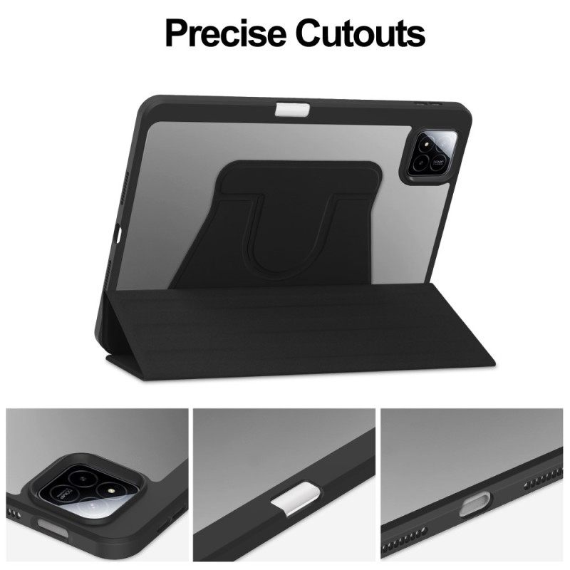 Kotelot Xiaomi Pad 7 / 7 Pro Nahkakuvioinen Ja Kääntyvä Jalusta