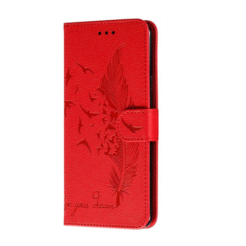 Kotelot Samsung Galaxy A20s Faux Leather Elä Unelmasi