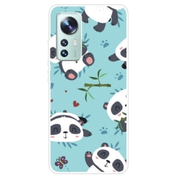 Kuori Xiaomi 12 Pro Silikoninen Pandajoukko