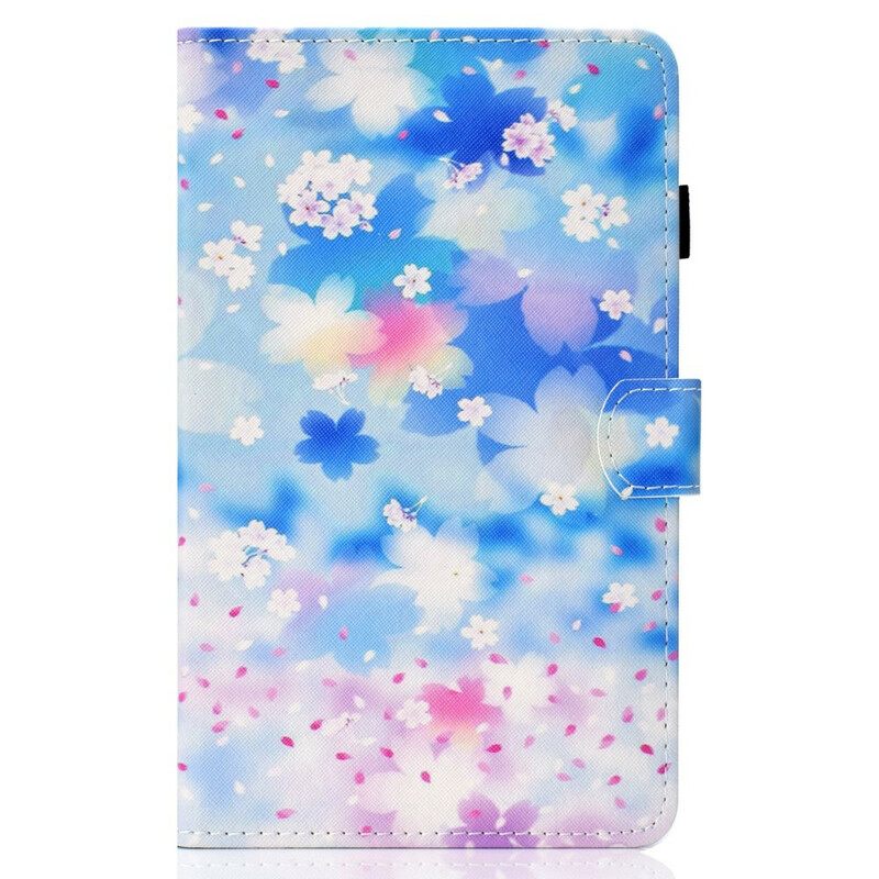 Flip Case Samsung Galaxy Tab S7 / Tab S8 Akvarellikukat