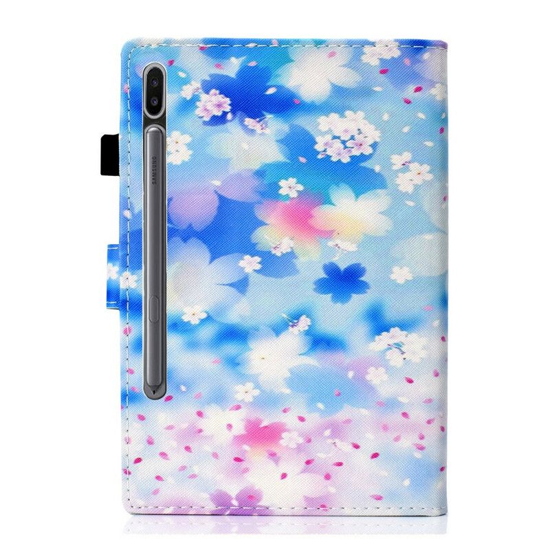 Flip Case Samsung Galaxy Tab S7 / Tab S8 Akvarellikukat