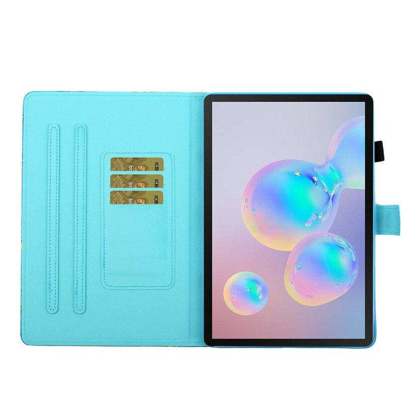 Flip Case Samsung Galaxy Tab S7 / Tab S8 Akvarellikukat