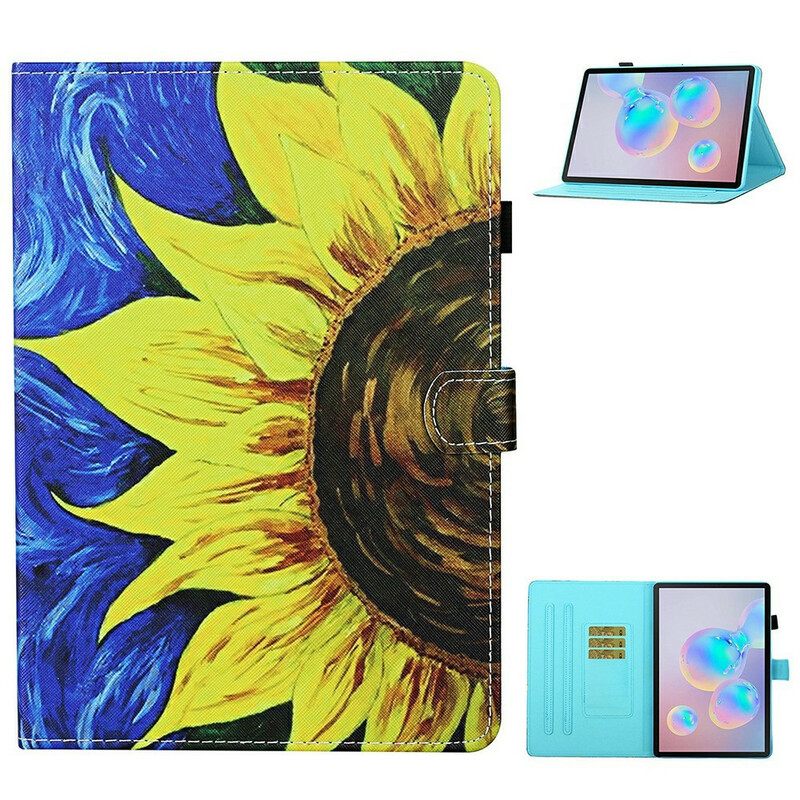 Kotelot Samsung Galaxy Tab S7 / Tab S8 Painted Sunflower