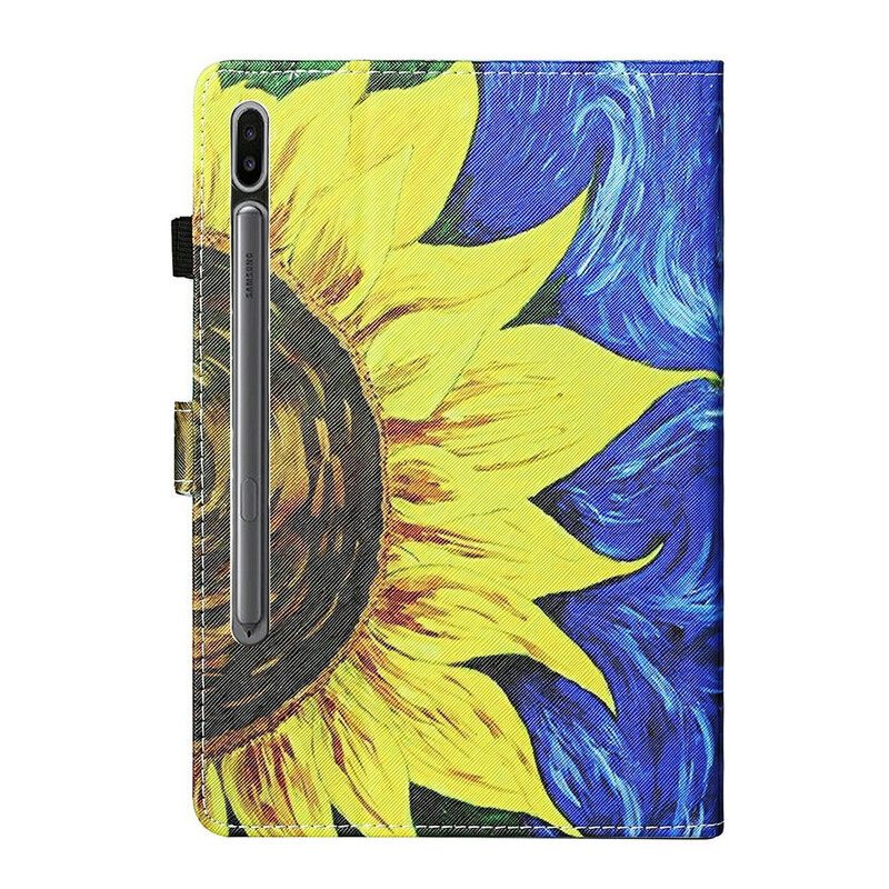 Kotelot Samsung Galaxy Tab S7 / Tab S8 Painted Sunflower