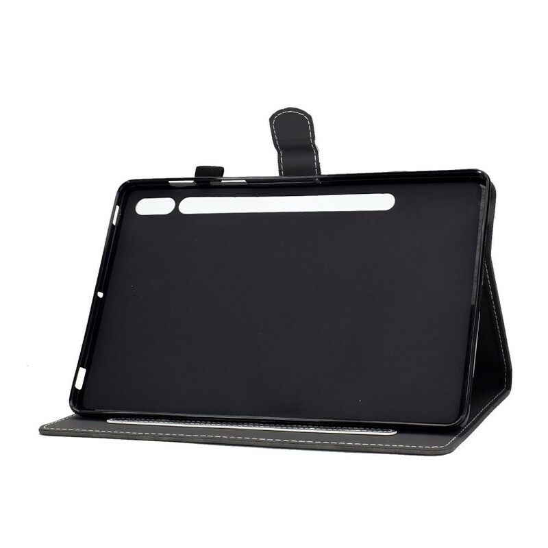 Kotelot Samsung Galaxy Tab S7 / Tab S8 Vintage Design Nahkaefekti