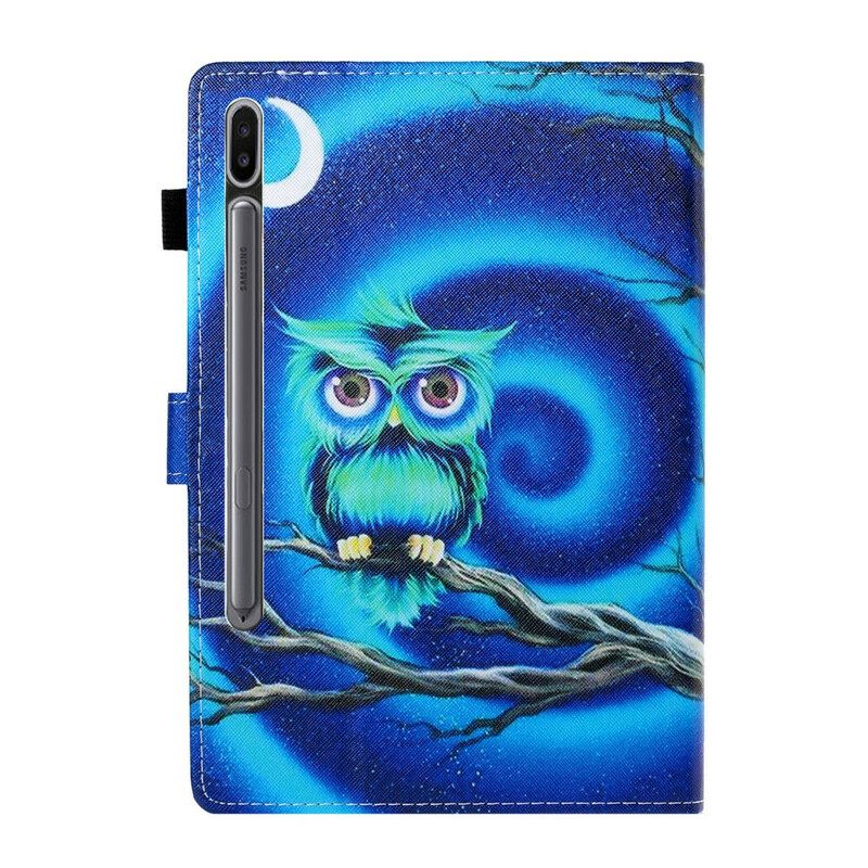 Nahkakotelo Samsung Galaxy Tab S7 / Tab S8 Hauska Pöllö