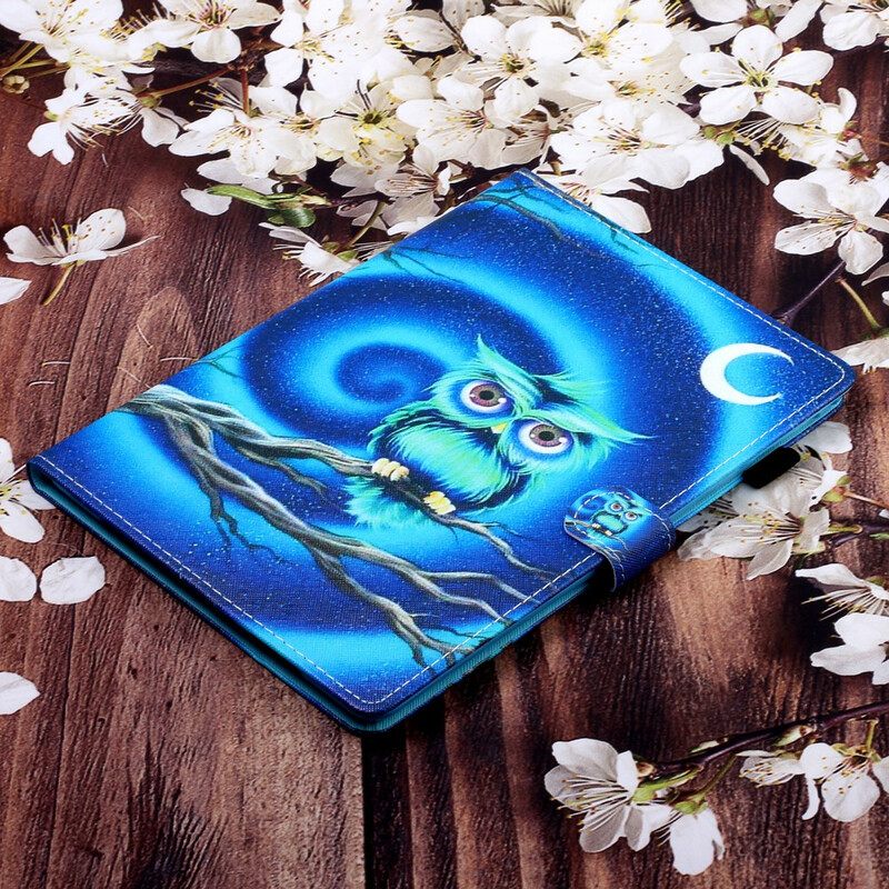 Nahkakotelo Samsung Galaxy Tab S7 / Tab S8 Hauska Pöllö