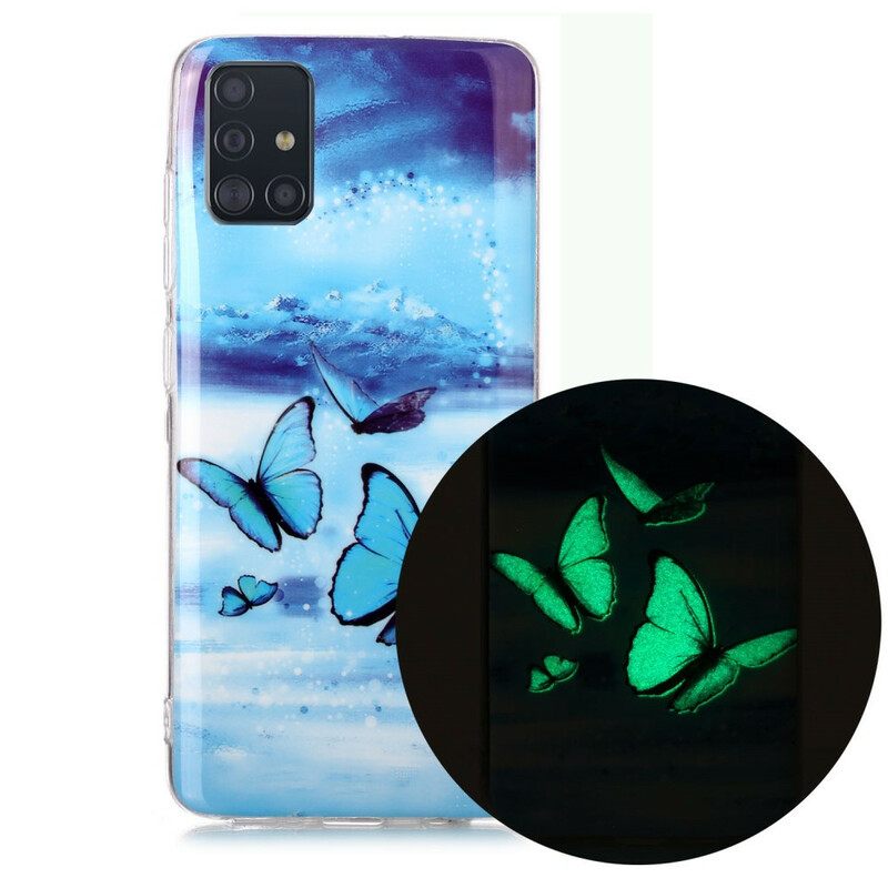 Case Samsung Galaxy A51 Fluorescent Butterfly Sarja