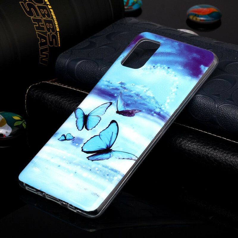Case Samsung Galaxy A51 Fluorescent Butterfly Sarja