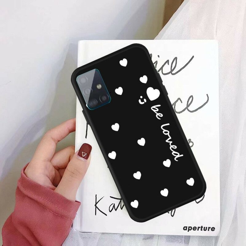Case Samsung Galaxy A51 Silicone Heart Ole Rakastettu