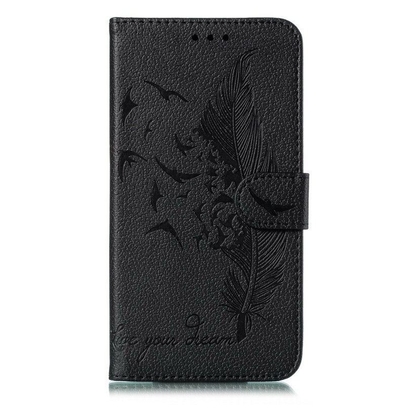 Flip Case Samsung Galaxy A51 Faux Leather Elä Unelmasi