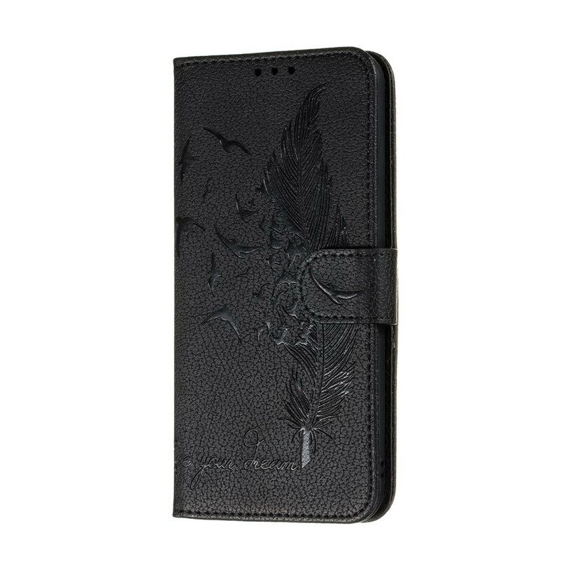 Flip Case Samsung Galaxy A51 Faux Leather Elä Unelmasi