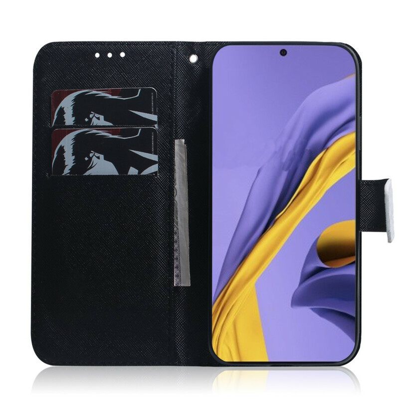 Flip Case Samsung Galaxy A51 Panda Kasvot