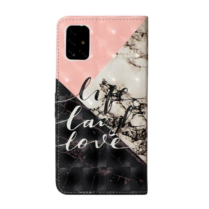 Kotelot Samsung Galaxy A51 Life Laugh Love