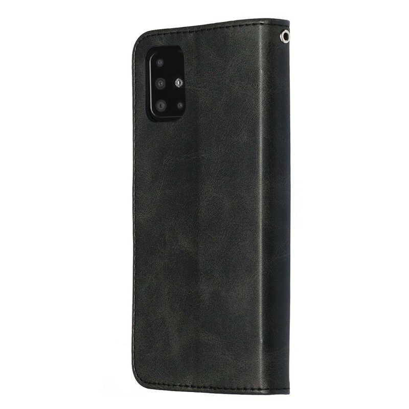 Kotelot Samsung Galaxy A51 Vintage Kukkaro