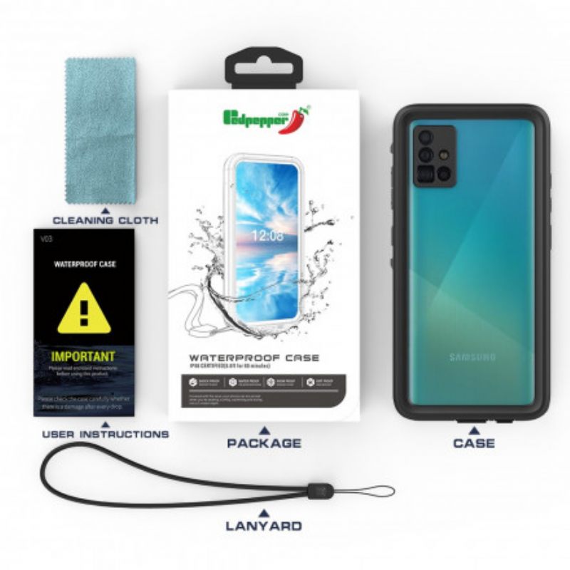 Kuori Samsung Galaxy A51 Vedenpitävä 2m Redpepper